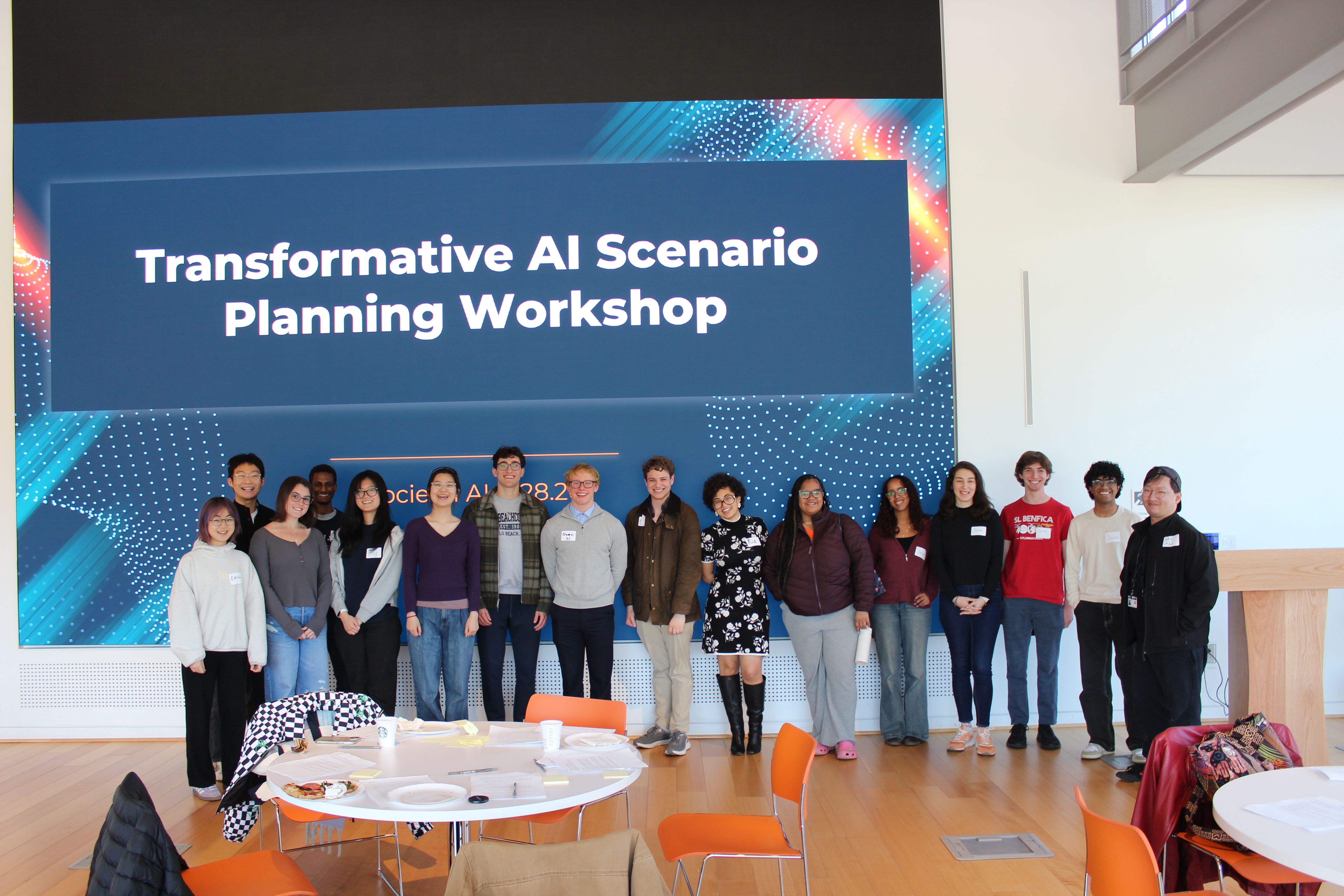 Group photo at the Transformative AI Scenario Planning Workshop