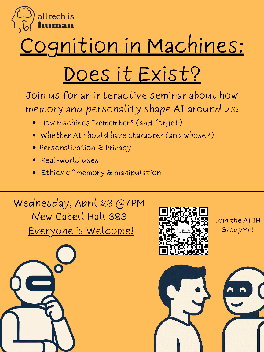 Cognition in Machines event flyer