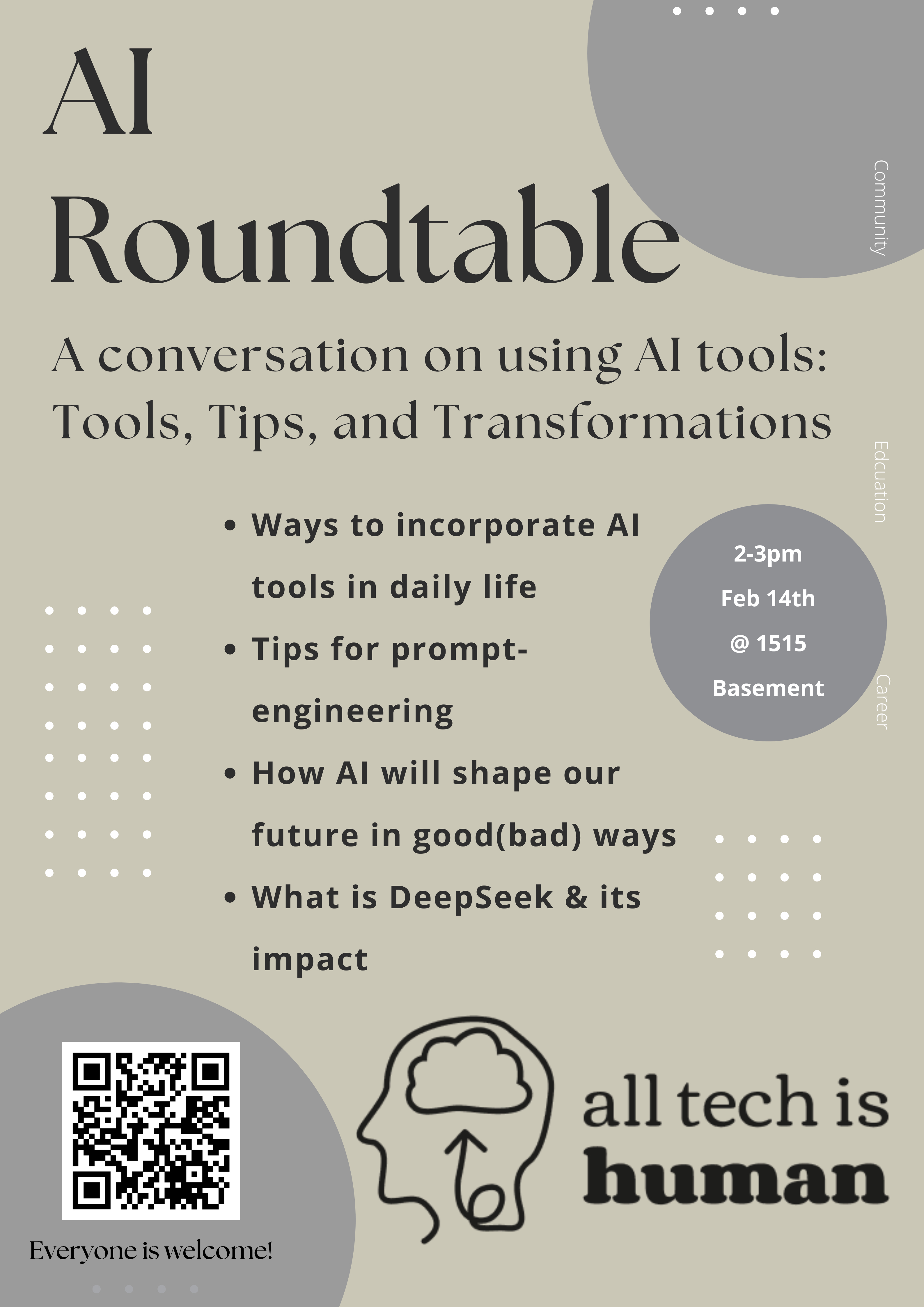 AI Roundtable event flyer